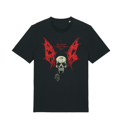 Black Printed T-shirt Front