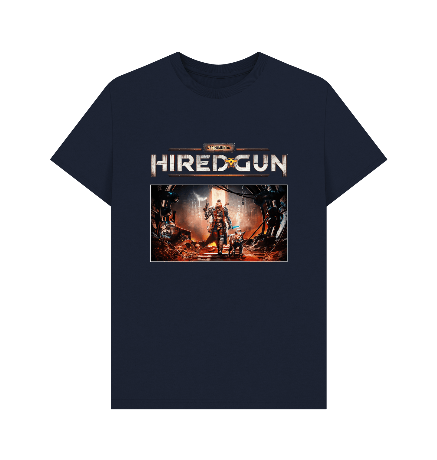 Navy Blue Necromunda: Hired Gun T Shirt