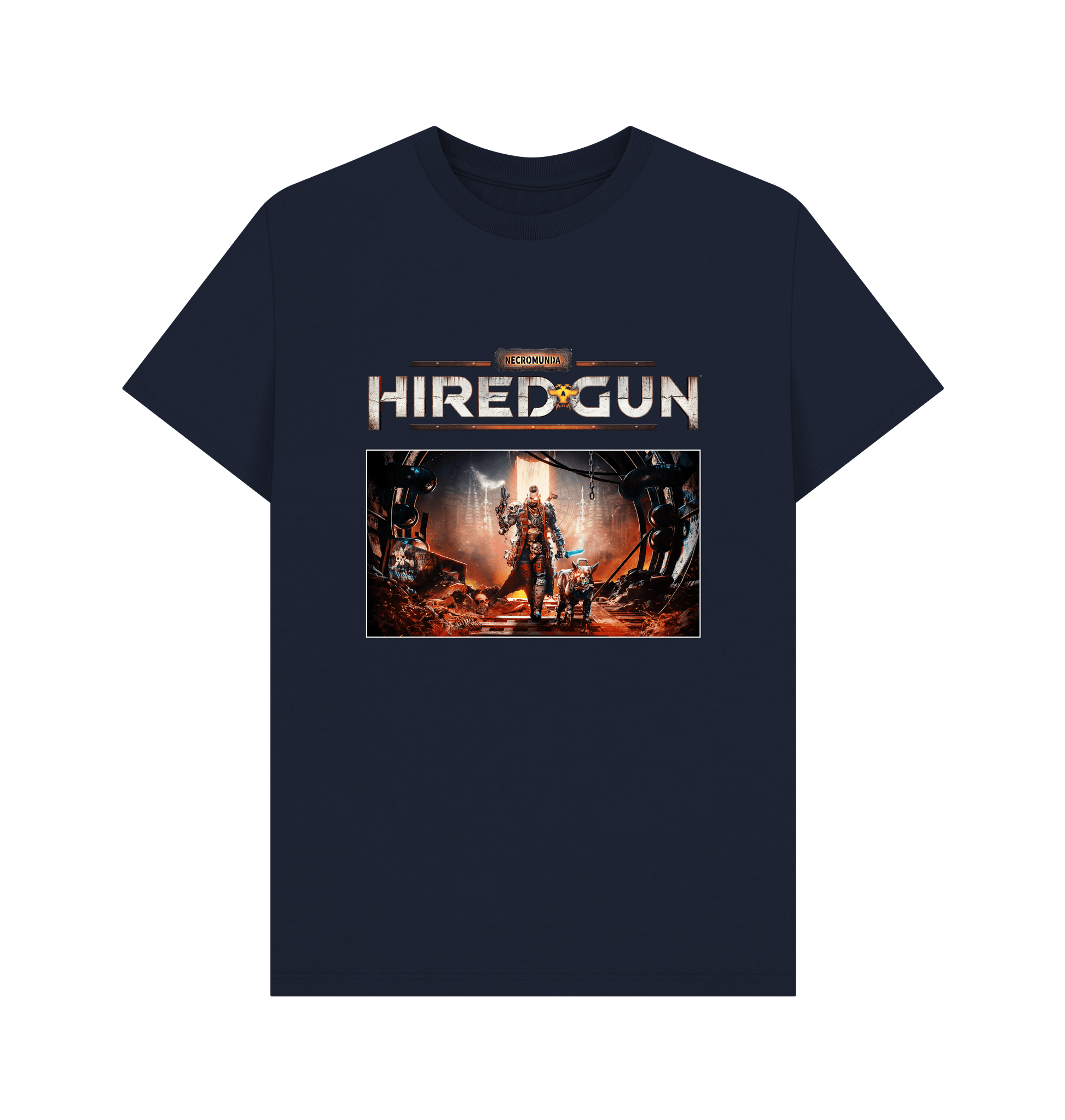 Navy Blue Necromunda: Hired Gun T Shirt