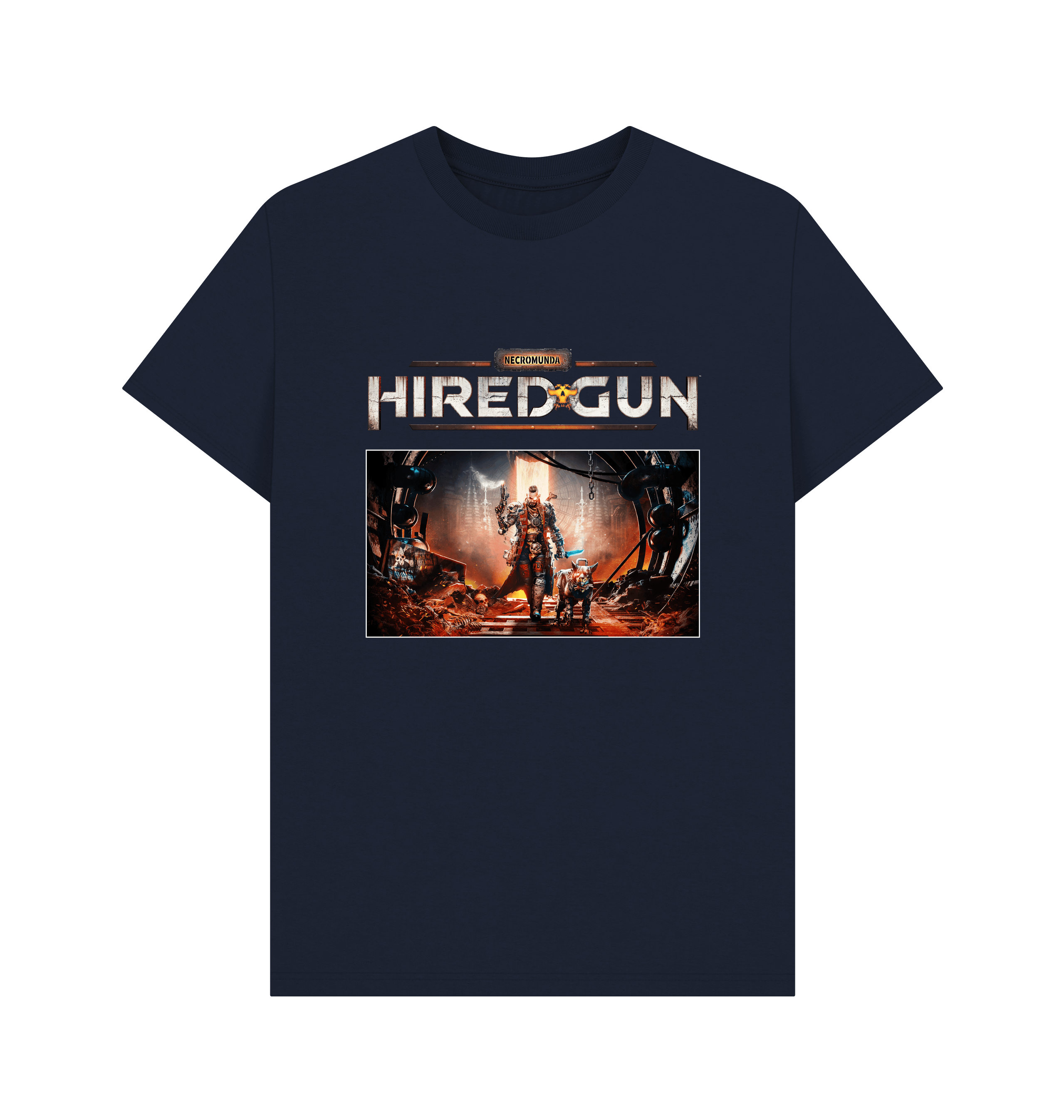Navy Blue Necromunda: Hired Gun T Shirt