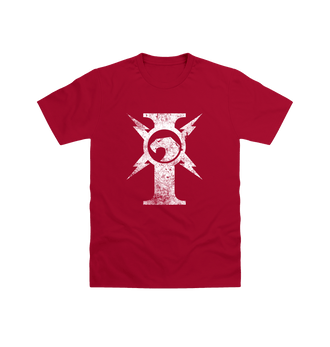 Cardinal Red Adeptus Custodes Battleworn Insignia T Shirt