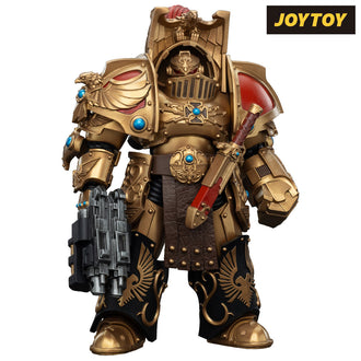 JoyToy Warhammer The Horus Heresy Action Figure - Legio Custodes, Aquilon Terminator Squad, Aquilon Terminator with Lastrum Storm Bolter (1/18 Scale) Preorder