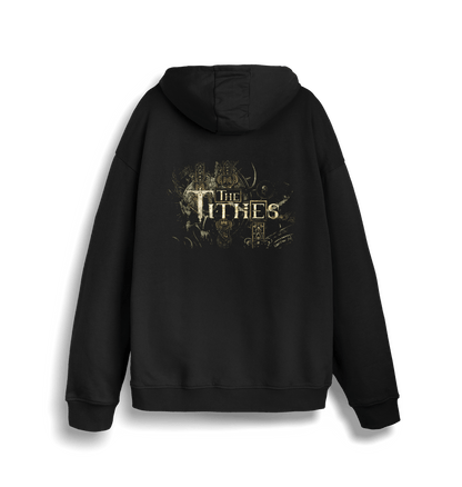 Black Printed Sweater Back