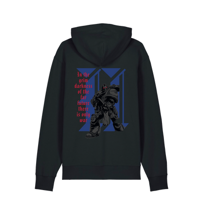 Black Printed Sweater Back