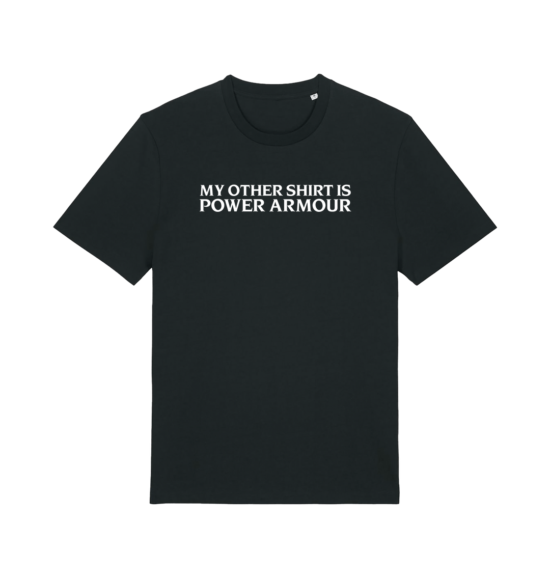 Black Printed T-shirt Front