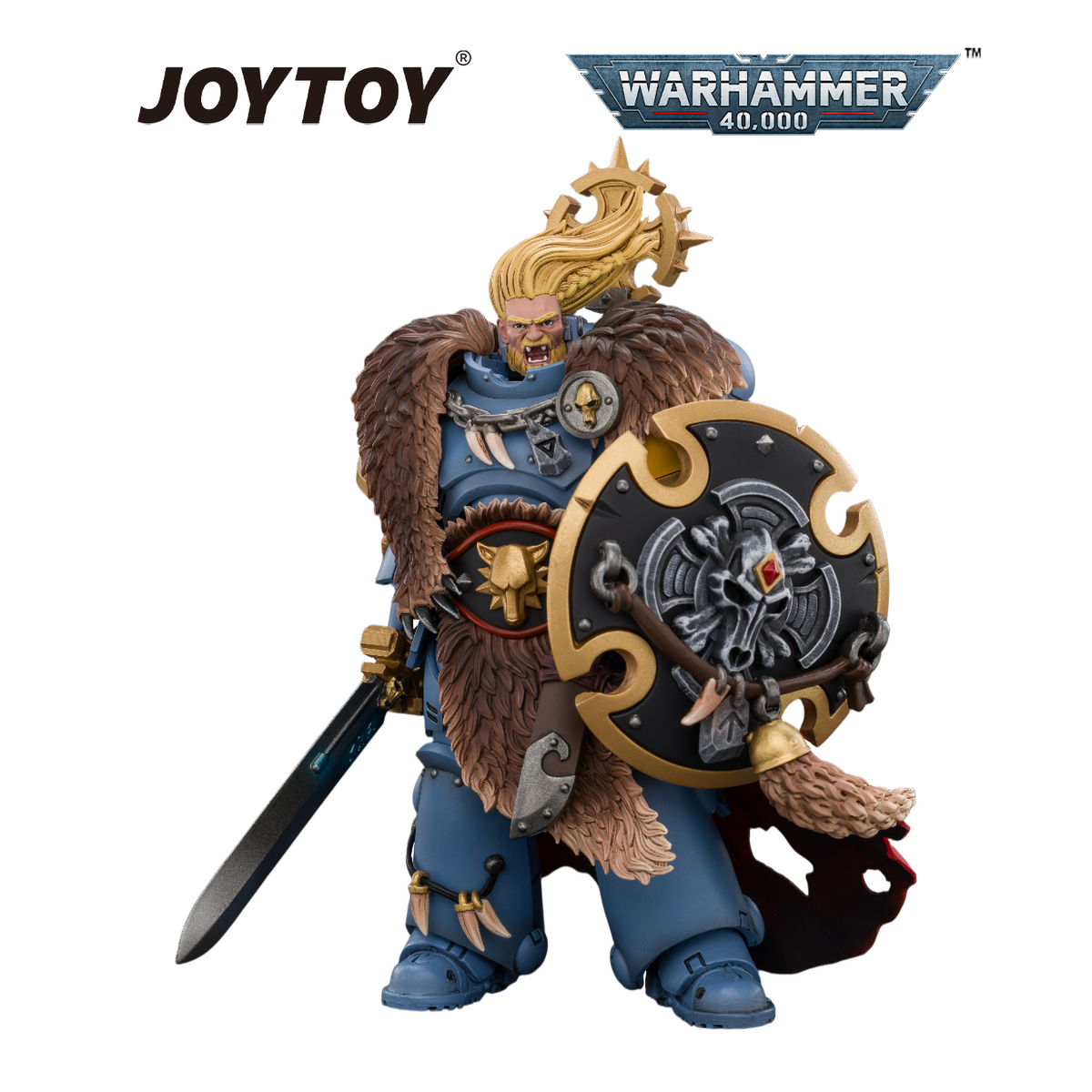 JOYTOY Warhammer 40,000 - Space Wolves, Wolf Guard Battle Leader (1/18 Scale) – product image 5
