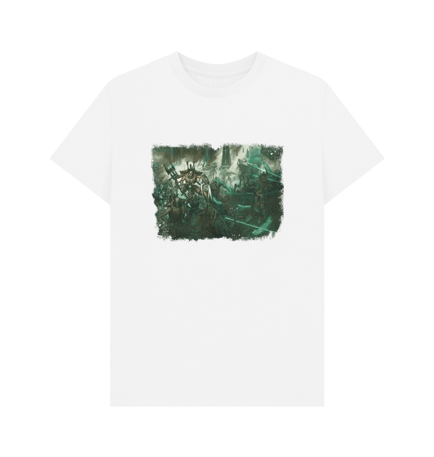 White Necrons Skorpekh Lord Design White T Shirt