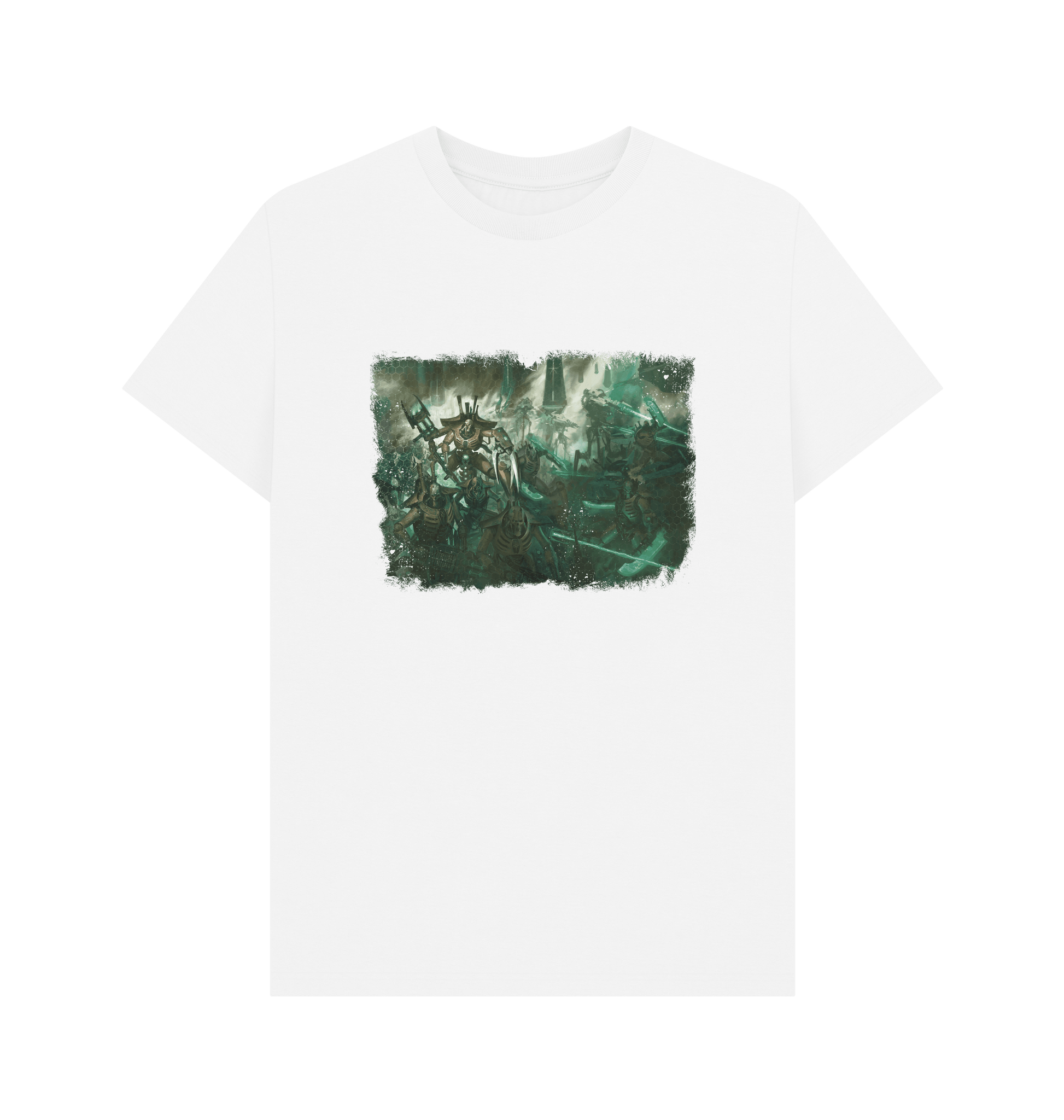 White Necrons Skorpekh Lord Design White T Shirt