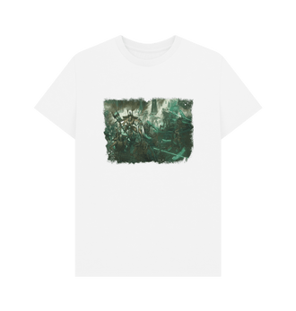 White Necrons Skorpekh Lord Design White T Shirt