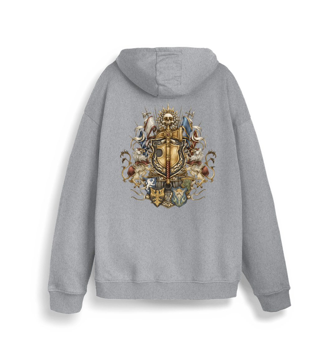 Heather Grey Printed Sweater Back