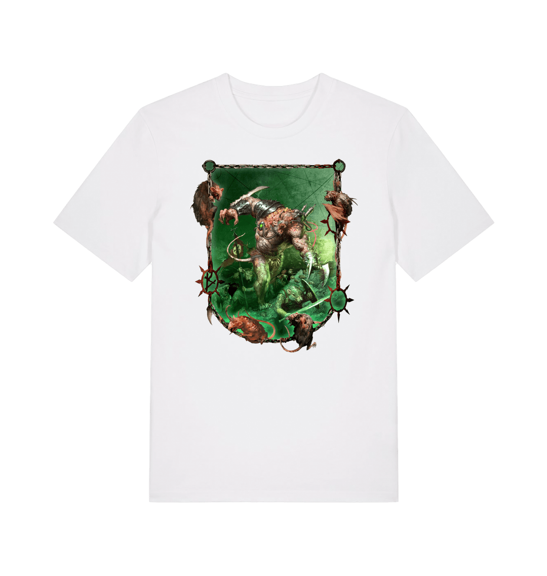 White Printed T-shirt Front