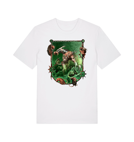 White Printed T-shirt Front