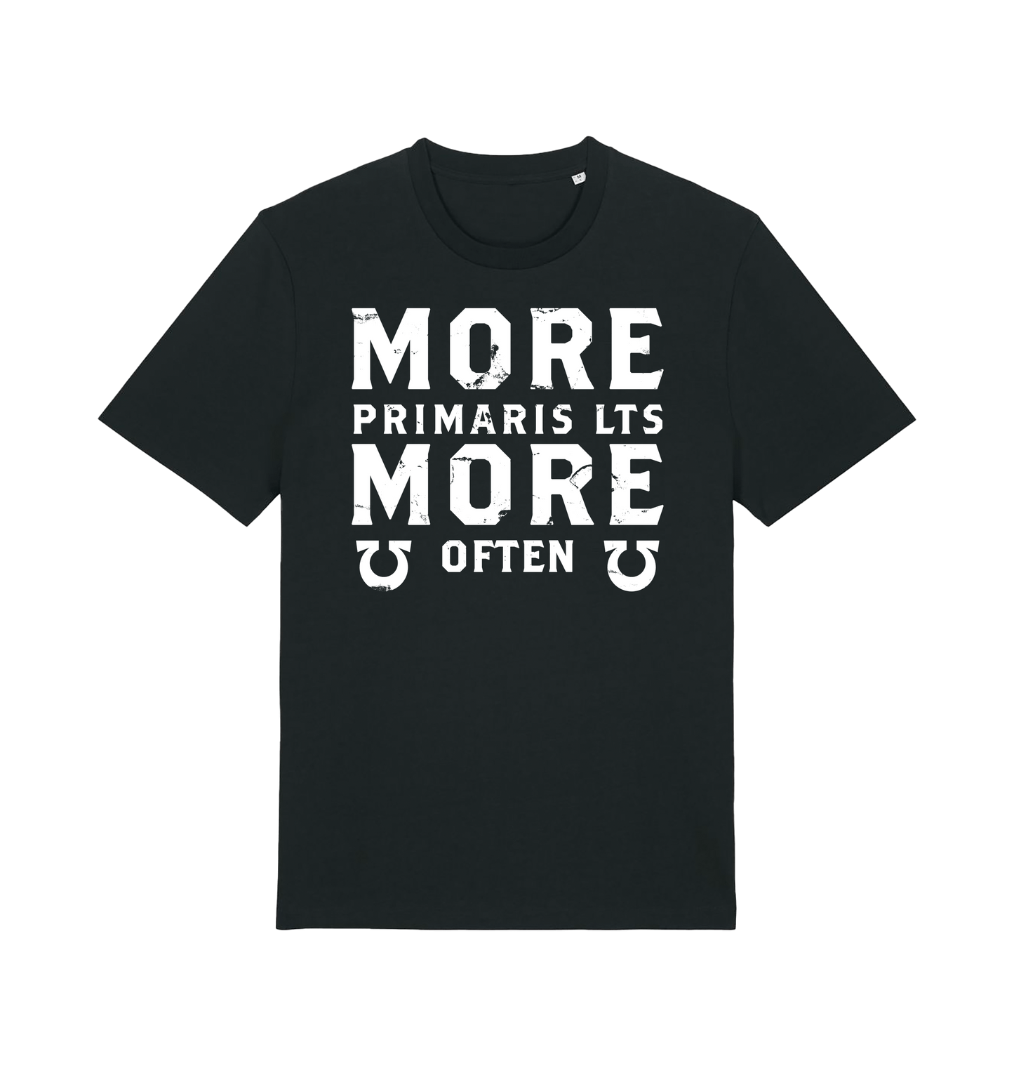 Black Printed T-shirt Front