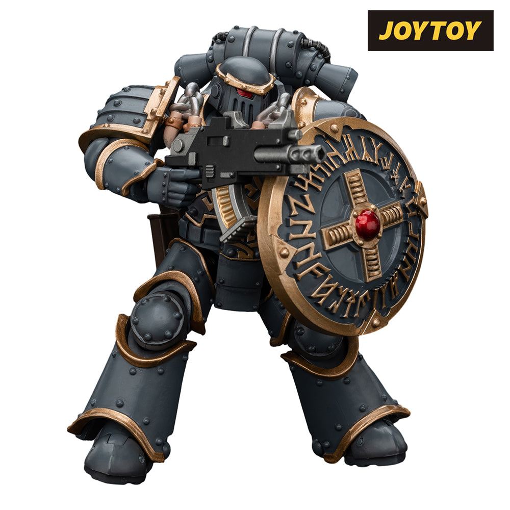 JoyToy Warhammer The Horus Heresy Action Figure - Space Wolves Grey Slayer Pack, Grey Slayer 1 (1/18 Scale) Preorder