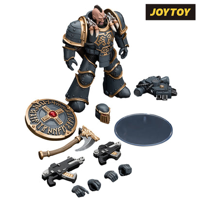 JoyToy Warhammer The Horus Heresy Action Figure - Space Wolves Grey Slayer Pack, Huscarl (1/18 Scale)