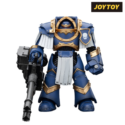 JoyToy Warhammer The Horus Heresy Action Figure - Ultramarines Cataphractii Terminator Squad Terminator with Reaper Autocannon (1/18 Scale)