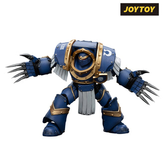 JoyToy Warhammer The Horus Heresy Action Figure - Ultramarines  Cataphractii Terminator Squad  Terminator with Lightning Claws (1/18 Scale)