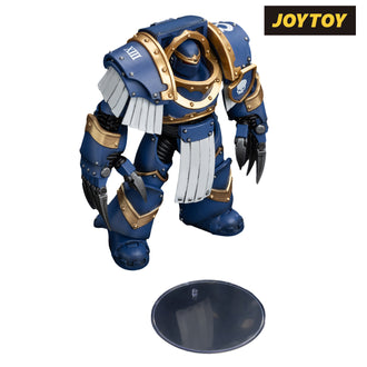 JoyToy Warhammer The Horus Heresy Action Figure - Ultramarines  Cataphractii Terminator Squad  Terminator with Lightning Claws (1/18 Scale) Preorder