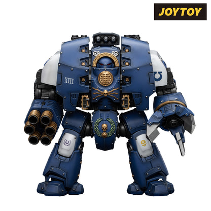JoyToy Warhammer The Horus Heresy Action Figure - Ultramarines Leviathan Dreadnought with Cyclonic Melta Lance and Siege Claws (1/18 Scale)