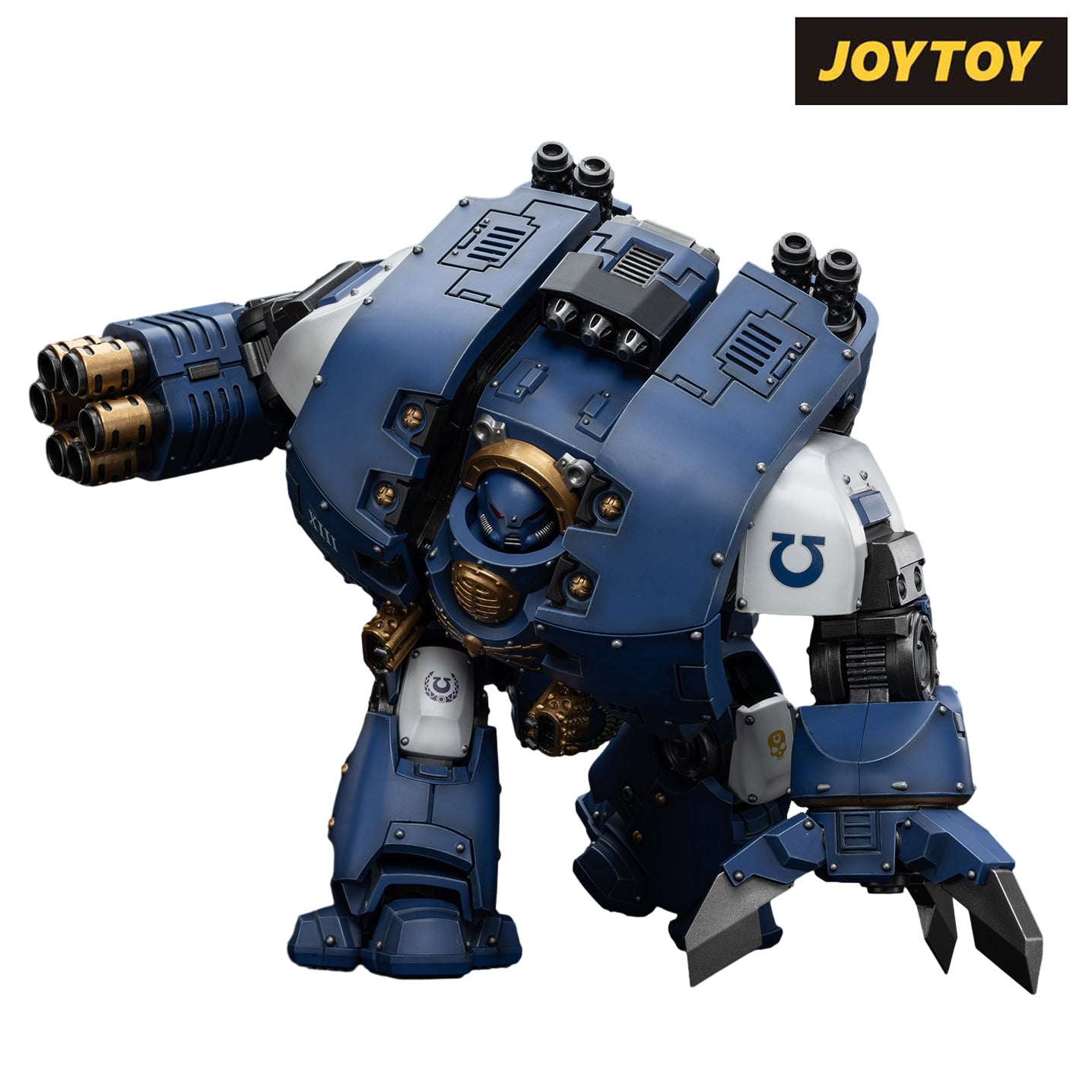 JoyToy Warhammer The Horus Heresy Action Figure - Ultramarines Leviathan Dreadnought with Cyclonic Melta Lance and Siege Claws (1/18 Scale)