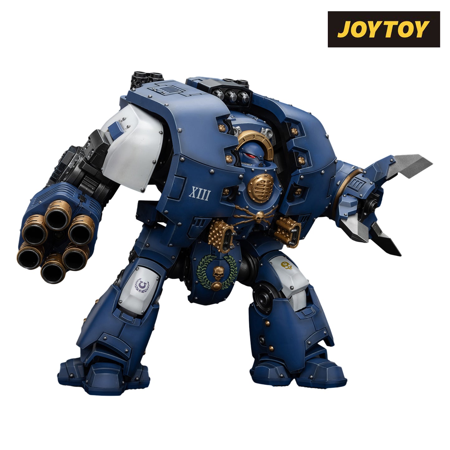 JoyToy Warhammer The Horus Heresy Action Figure - Ultramarines Leviathan Dreadnought with Cyclonic Melta Lance and Siege Claws (1/18 Scale)