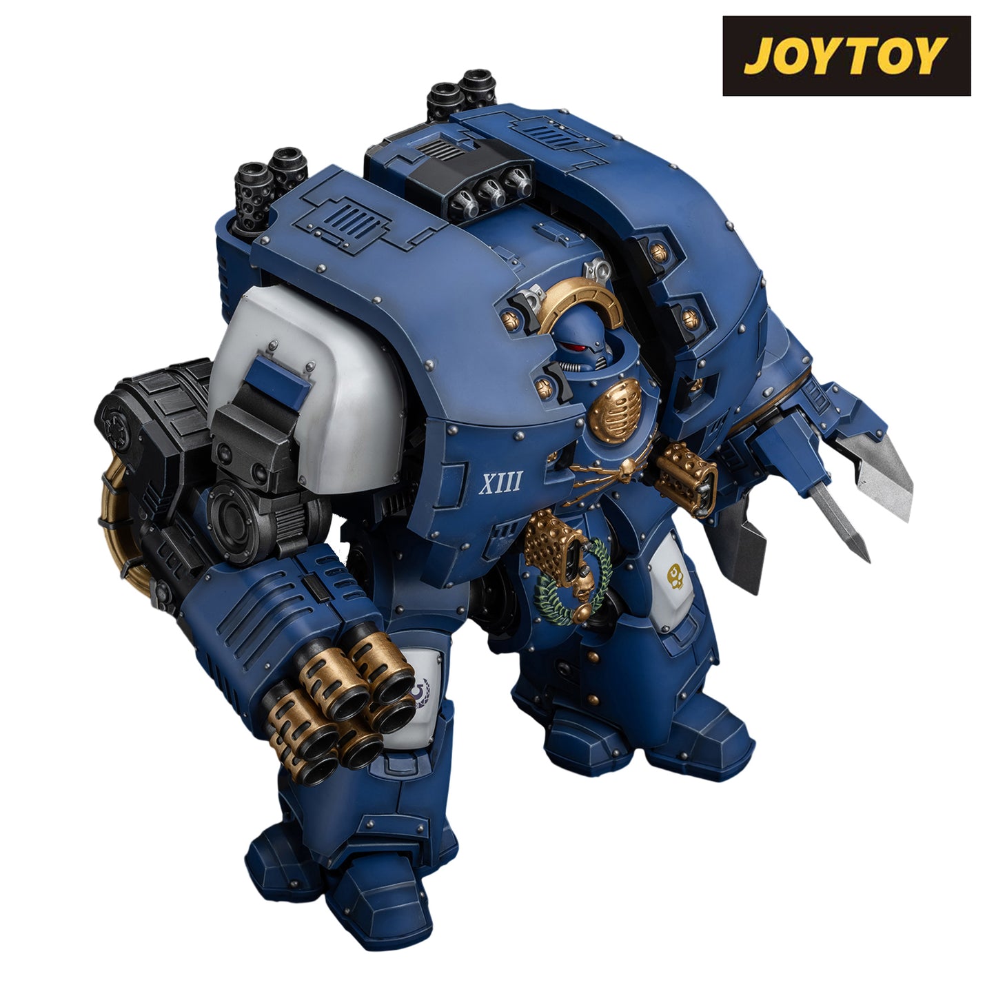 JoyToy Warhammer The Horus Heresy Action Figure - Ultramarines Leviathan Dreadnought with Cyclonic Melta Lance and Siege Claws (1/18 Scale)
