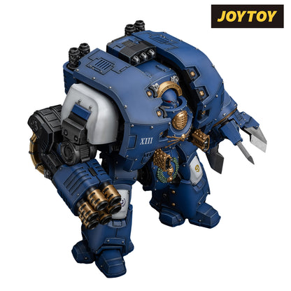 JoyToy Warhammer The Horus Heresy Action Figure - Ultramarines Leviathan Dreadnought with Cyclonic Melta Lance and Siege Claws (1/18 Scale)