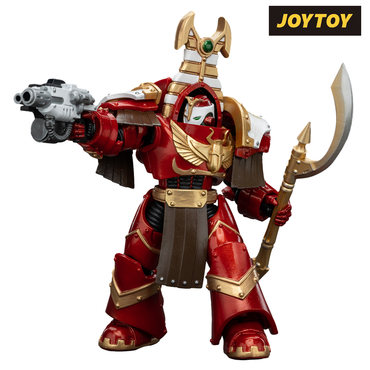 JoyToy Warhammer The Horus Heresy Action Figure - Thousand Sons, Sekhmet Terminator Cabal, Sekhmet with Combi-Melta and Achea Force Weapon (1/18 Scale)