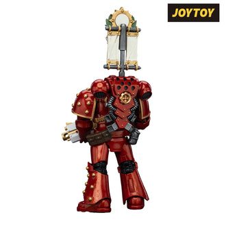 JoyToy Warhammer The Horus Heresy Action Figure - Thousand Sons, Legion MKIV Tactical Squad, Legionary with Legion Vexilla (1/18 Scale) Preorder