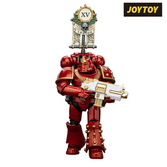 JoyToy Warhammer The Horus Heresy Action Figure - Thousand Sons, Legion MKIV Tactical Squad, Legionary with Legion Vexilla (1/18 Scale) Preorder