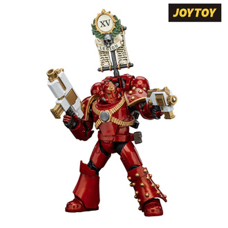 JoyToy Warhammer The Horus Heresy Action Figure - Thousand Sons, Legion MKIV Tactical Squad, Legionary with Legion Vexilla (1/18 Scale) Preorder