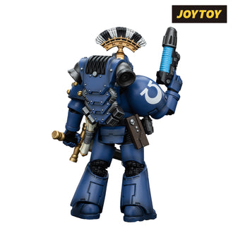 JoyToy Warhammer The Horus Heresy Action Figure - Ultramarines, Legion MkVI Tactical Squad, Sergeant with Plasma Pistol and Power Sword (1/18 Scale) Preorder