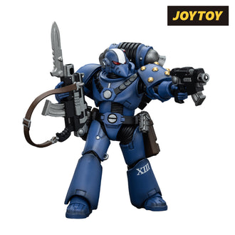 JoyToy Warhammer The Horus Heresy Action Figure - Ultramarines, Legion MkVI Tactical Squad, Sergeant with Plasma Pistol and Power Sword (1/18 Scale) Preorder