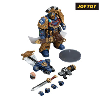 JoyToy Warhammer The Horus Heresy Action Figure - Ultramarines, Legion Praetor with Power Sword and Volkite Serpenta (1/18 Scale) Preorder