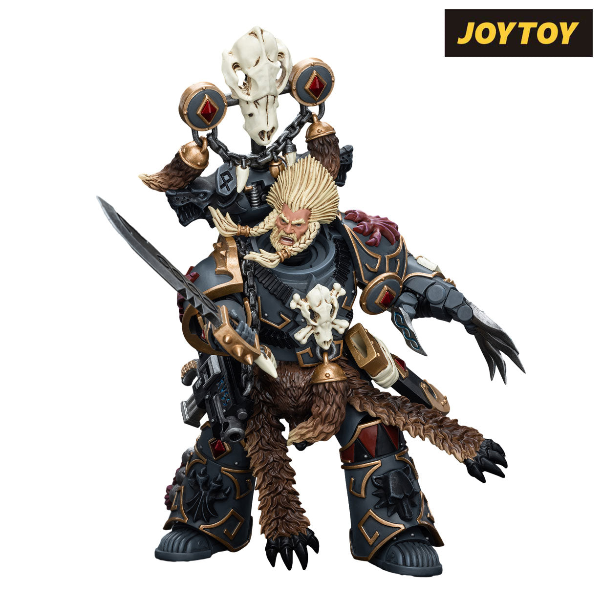 JoyToy Warhammer The Horus Heresy Action Figure - Space Wolves, Geigor Fell-hand (1/18 Scale) Preorder