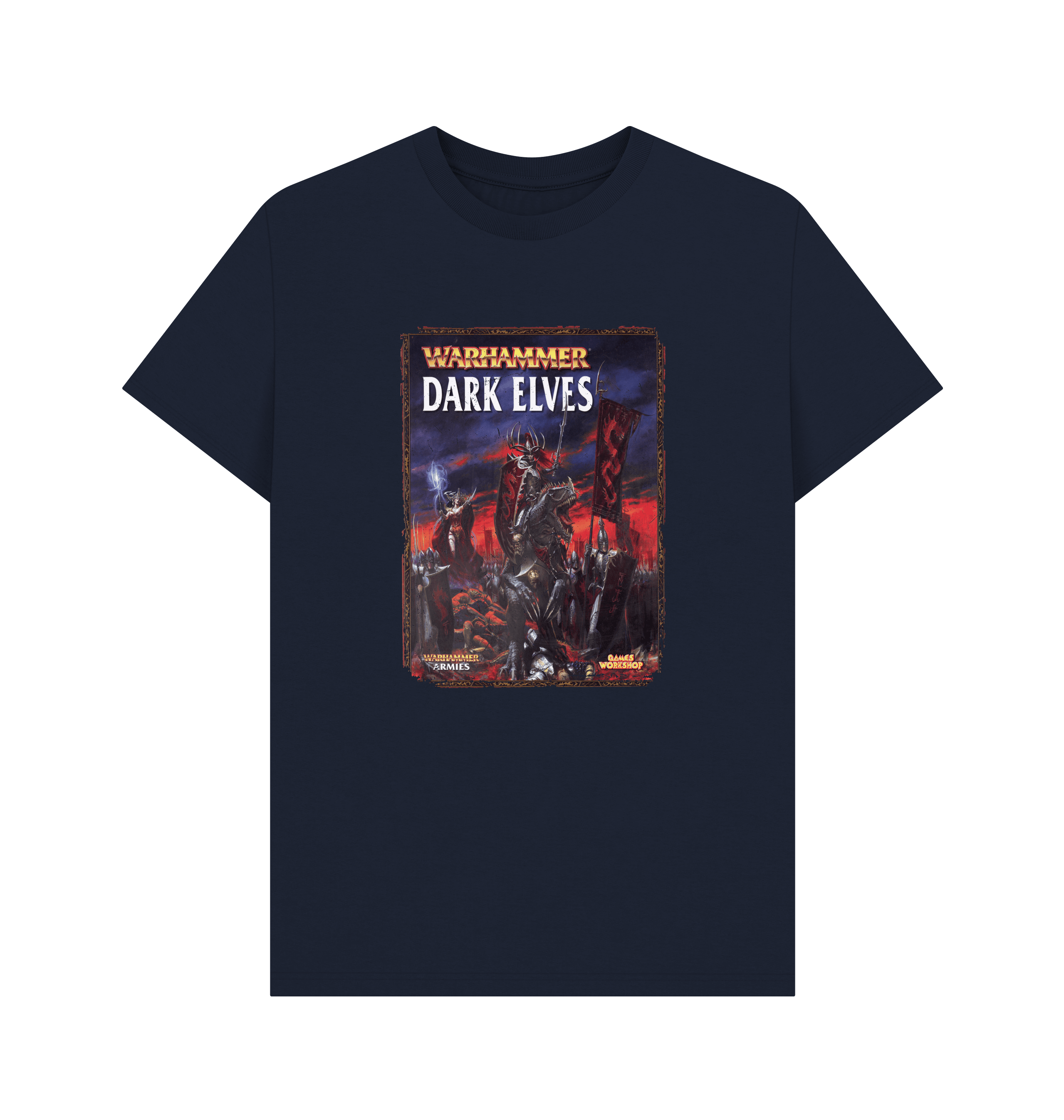 Navy Blue Warhammer Fantasy Battle 6th Edition - Dark Elves T Shirt