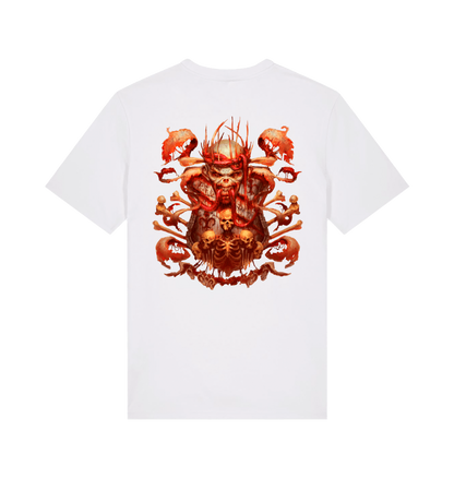 White Printed T-shirt Back
