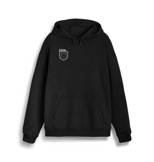 Black Warhammer 40,000: 'STORM SHIELD' Hoodie as featured in Secret Level