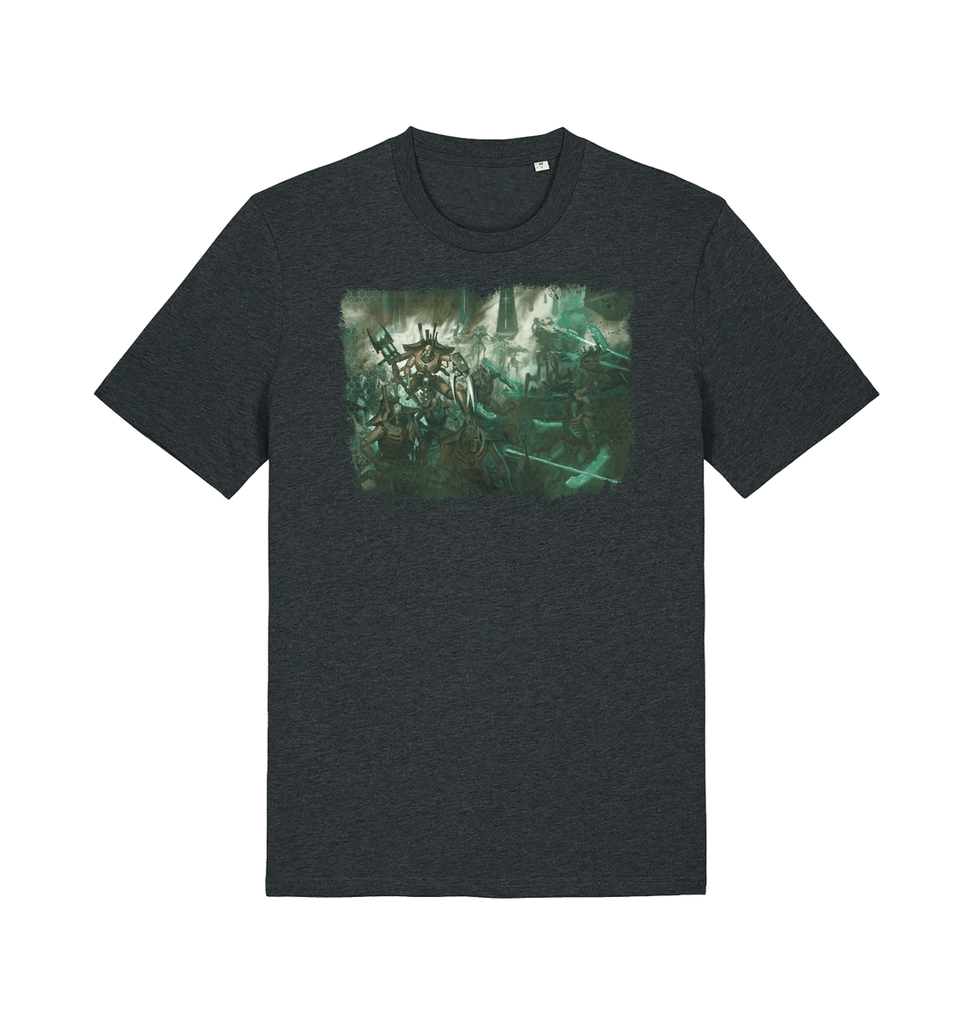 Dark Heather Grey Printed T-shirt Front