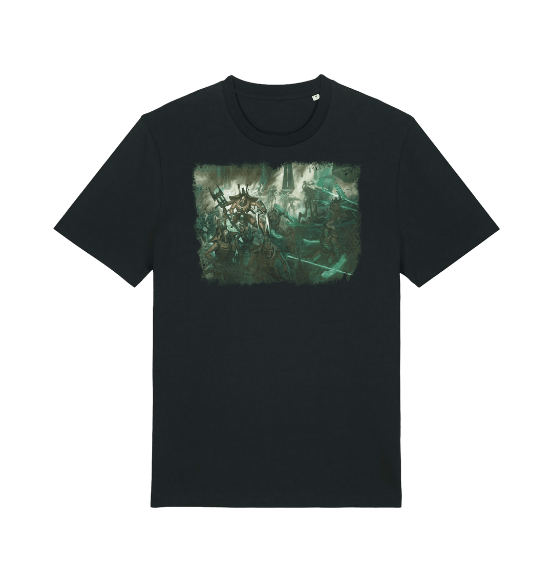Black Printed T-shirt Front