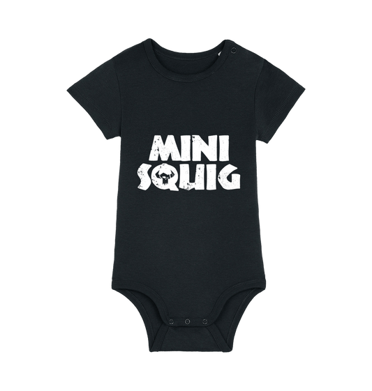Black Printed baby grow