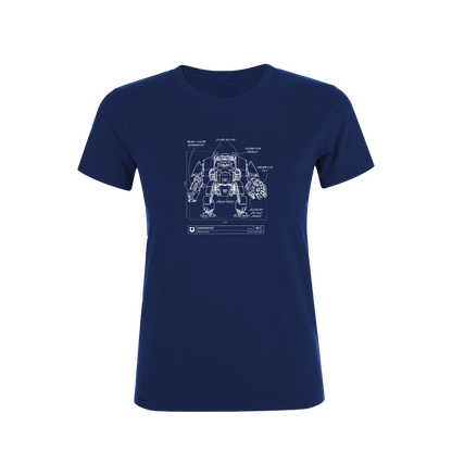Navy Ultramarines Redemptor Dreadnought Fitted T Shirt