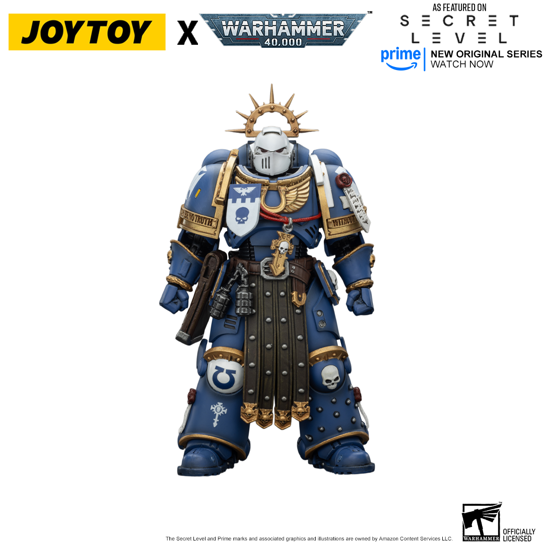JoyToy Warhammer 40,000 Action Figure - Torvald with Power Sword, Stormshield and Bolt Pistol (1/18 Scale) Preorder