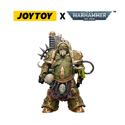 JoyToy Warhammer 40,000 Action Figure - Death Guard, Foul Blightspawn with Plague Sprayer (1/18 Scale) Preorder