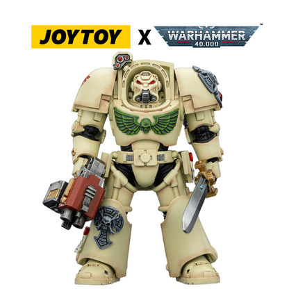 JoyToy Warhammer 40,000 Action Figure - Dark Angels, Terminator 1 with Power Sword and Storm Bolter (1/18 Scale) Preorder