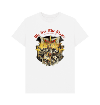 White Black Templars: We Are The Flame White T Shirt