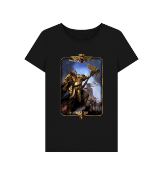 Black Adeptus Custodes -Trajann Valoris Fitted T Shirt