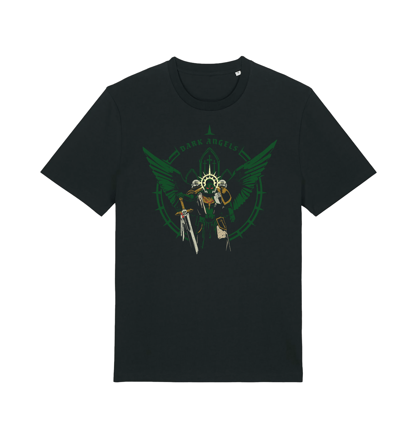 Black Printed T-shirt Front