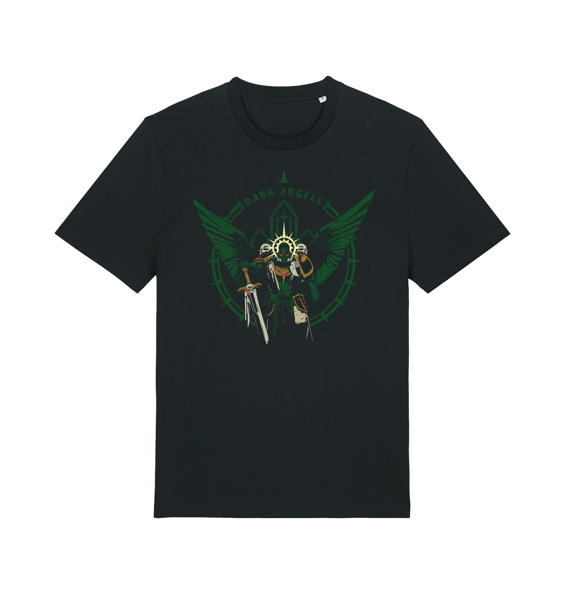 Black Printed T-shirt Front