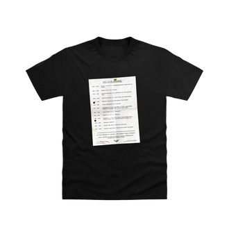 Pitch Black Guardsmen Daily Schedule T Shirt